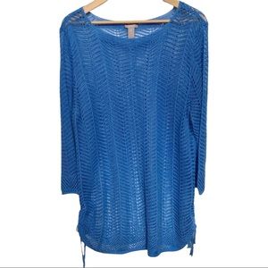 Chico’s top knit blue